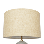 Aurora Ribbed Glass Lamp Base Clear Table Lamp Large