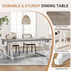 71" Farmhouse Dining Table for 6