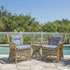 Outdoor Chair Cushions Set of 2 - Waterproof Tufted Seat Pads