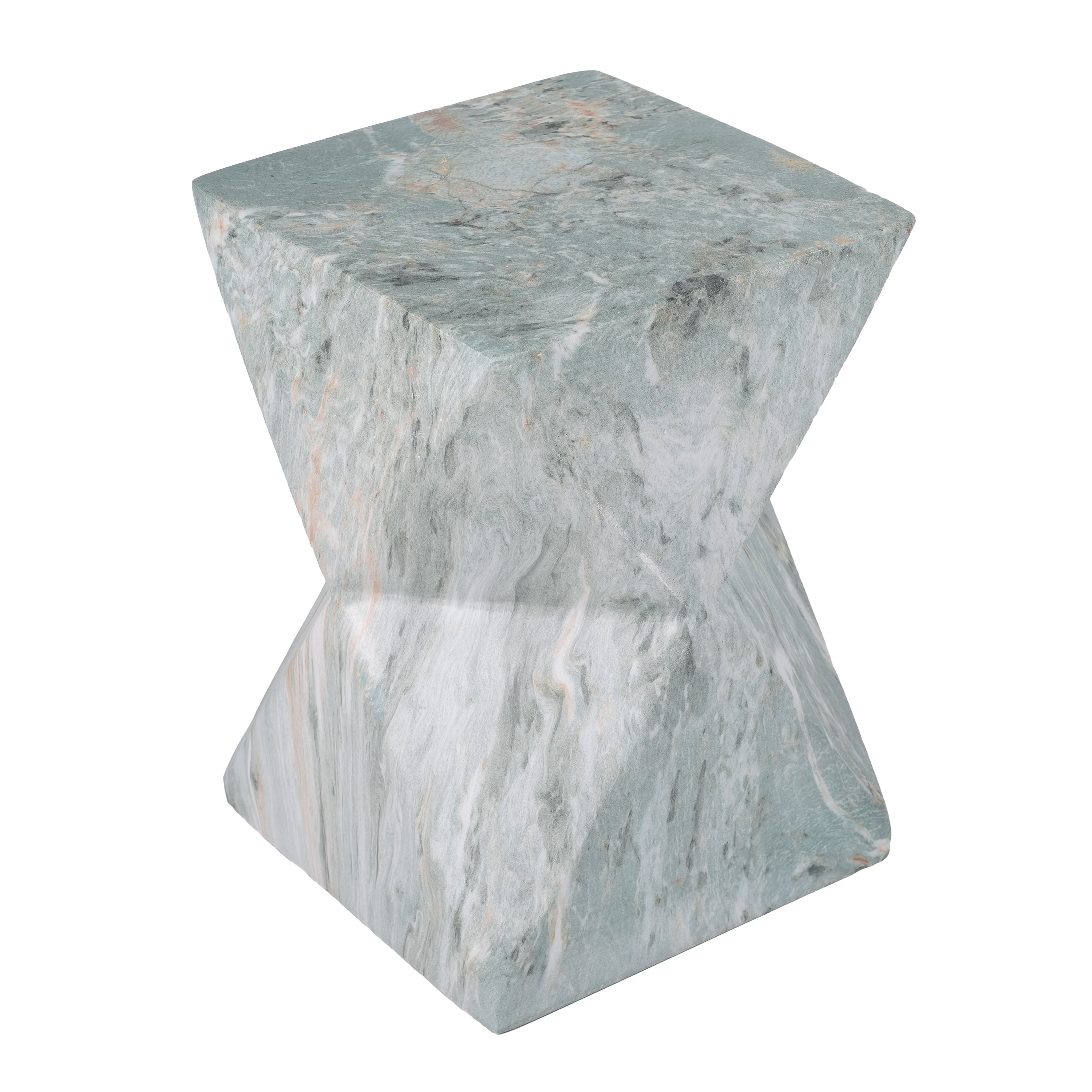 18.5"H Modern Geometric MGO Side Table