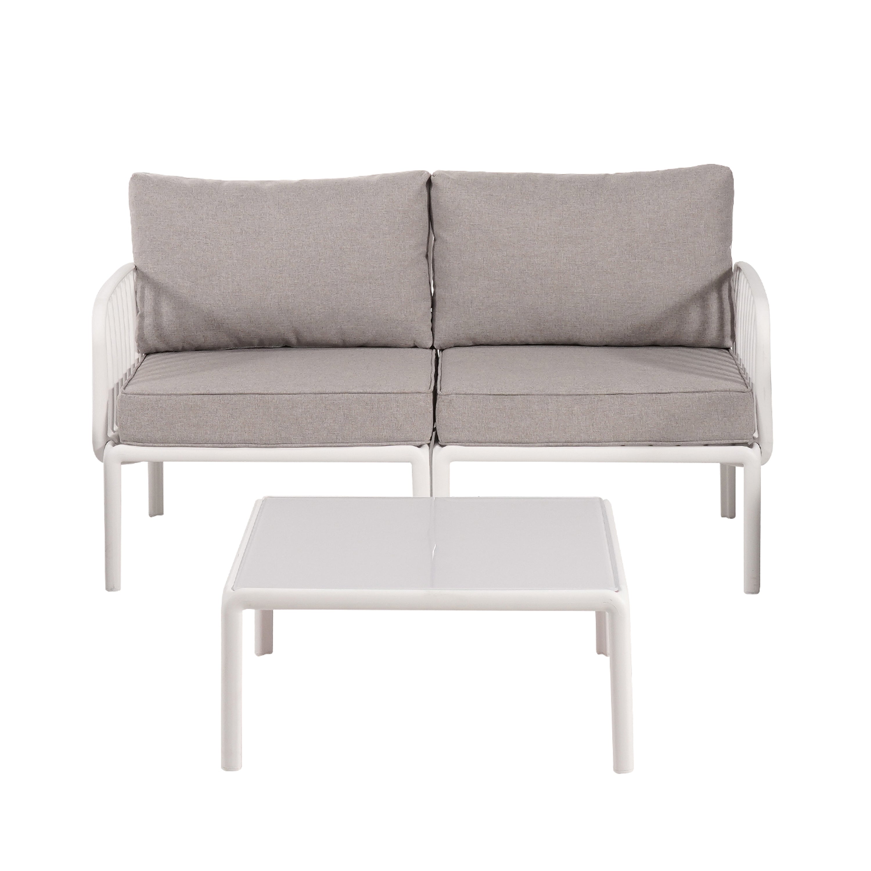 The Modular All-Weather Resin Sofa Ensemble by Christopher Knight Home