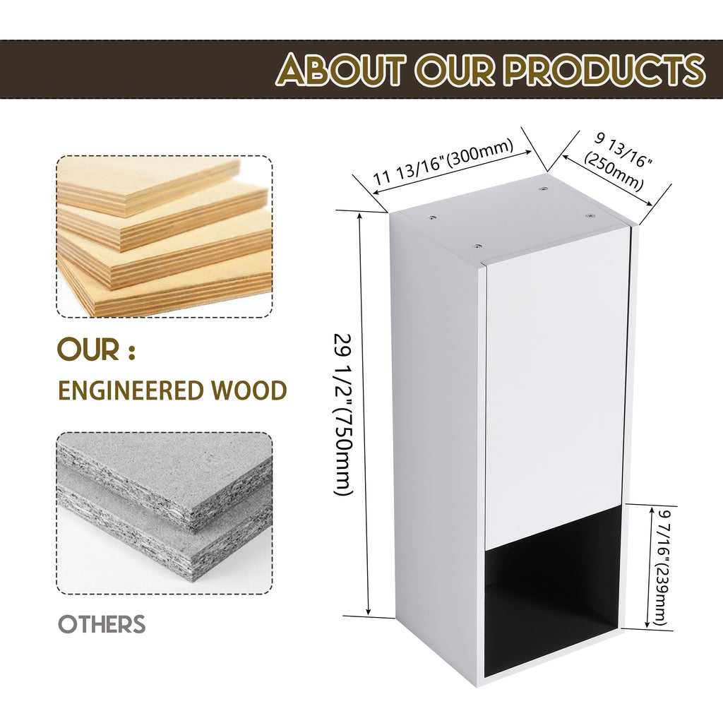 12" Bathroom Side Cabinet