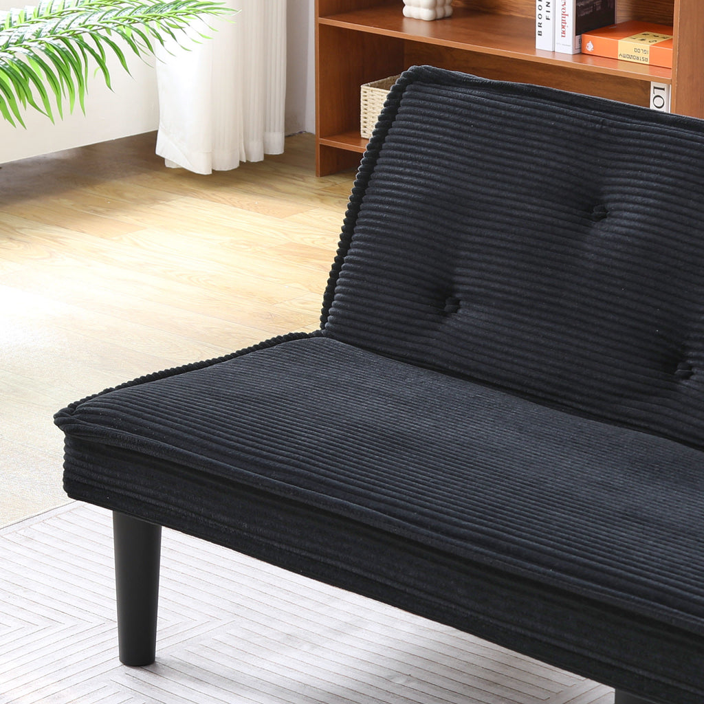 66-Inch Corduroy Sofa Bed