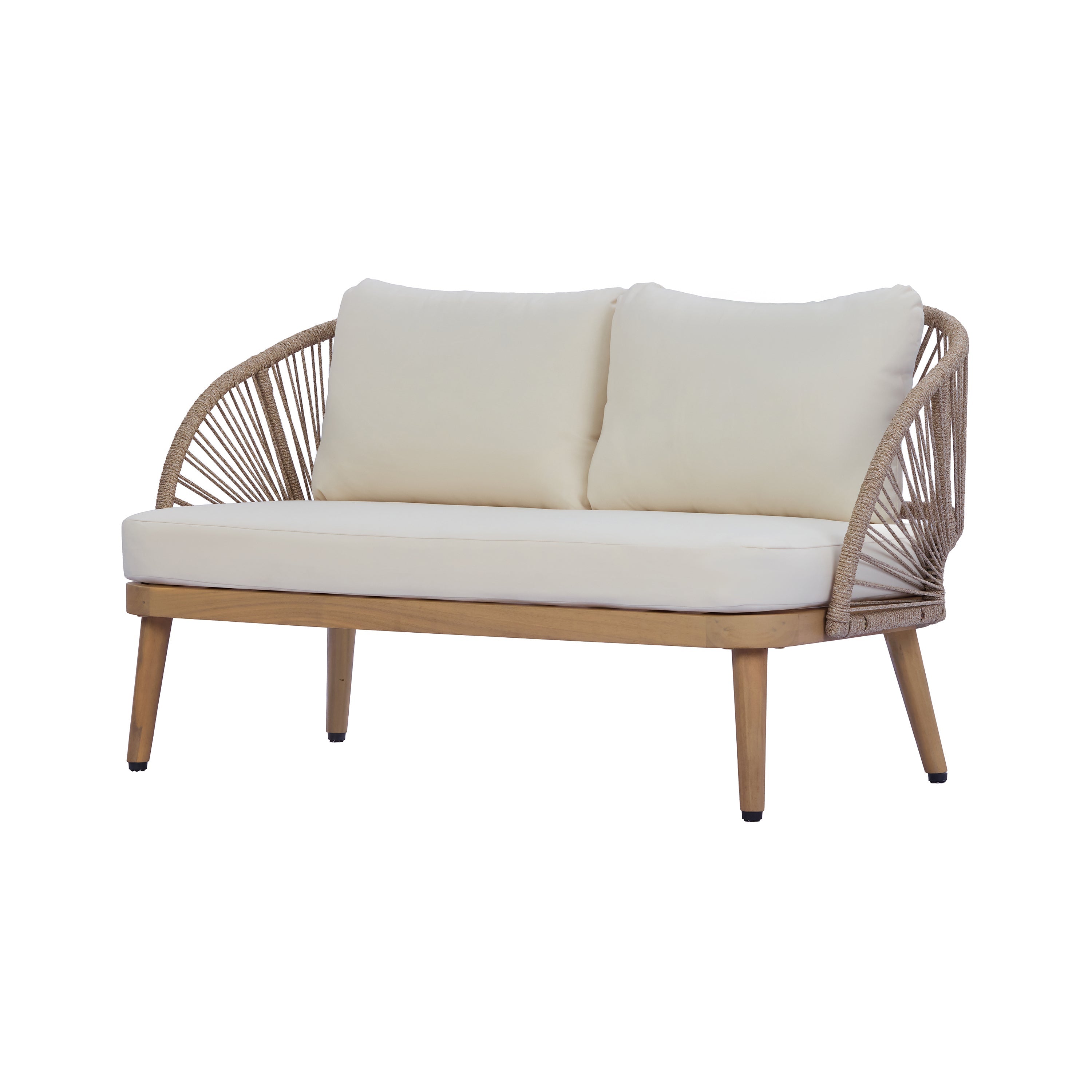 4-Piece Acacia Wood Patio Seating Set