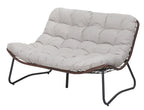Patio Loveseat Sofa with Luxury Thick Cushion
