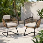 Wicker Dining Chair Set of 2