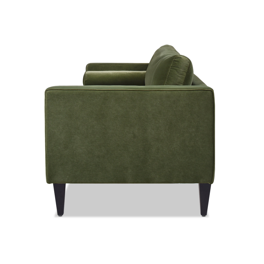 Nicholi 84" Mid-Century Modern Sofa, Olive