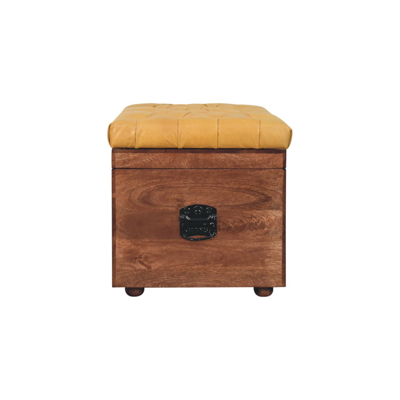 Solid Wood Buffalo Hide Honey Storage Box