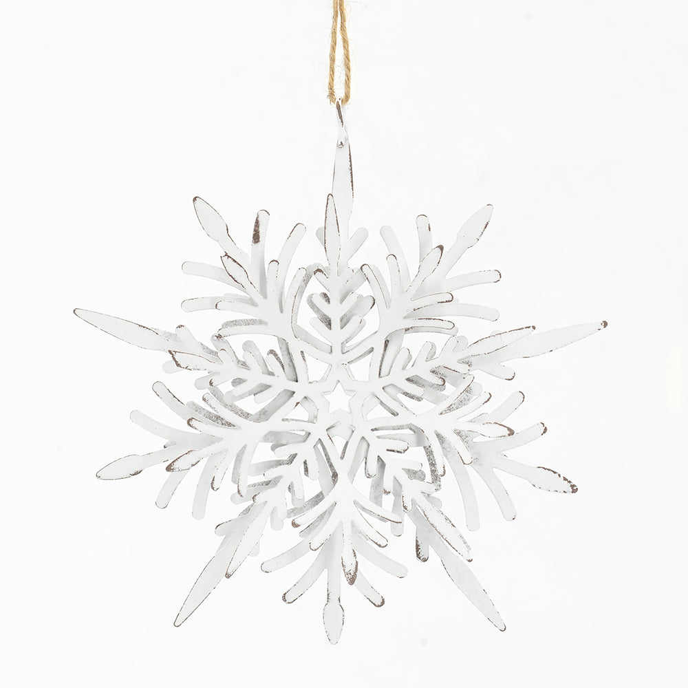 Iron Snowflake Hanger - Set of 6 Decorative Ornaments