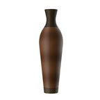 Hand-Woven PVC Rattan Floor Vase, 39 Inch Tall