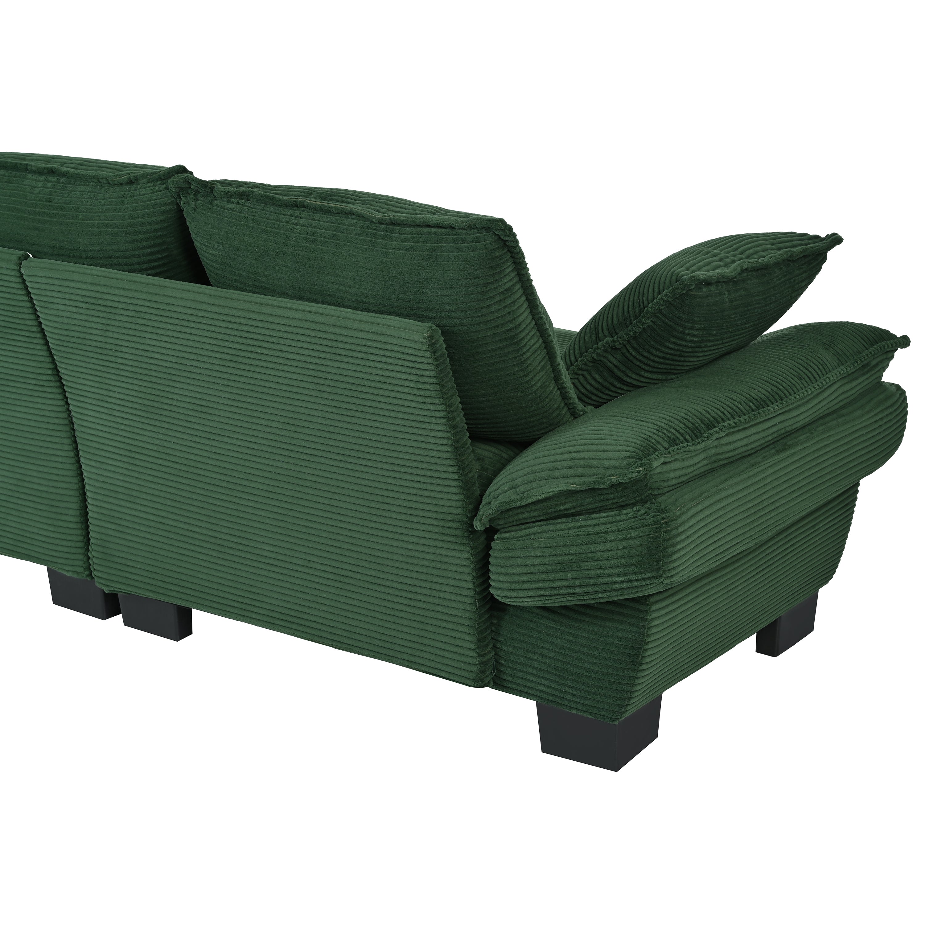 U-Style 85.4" Modern Curved Sofa