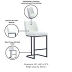 Serena Metal Upholstered Counter Stool
