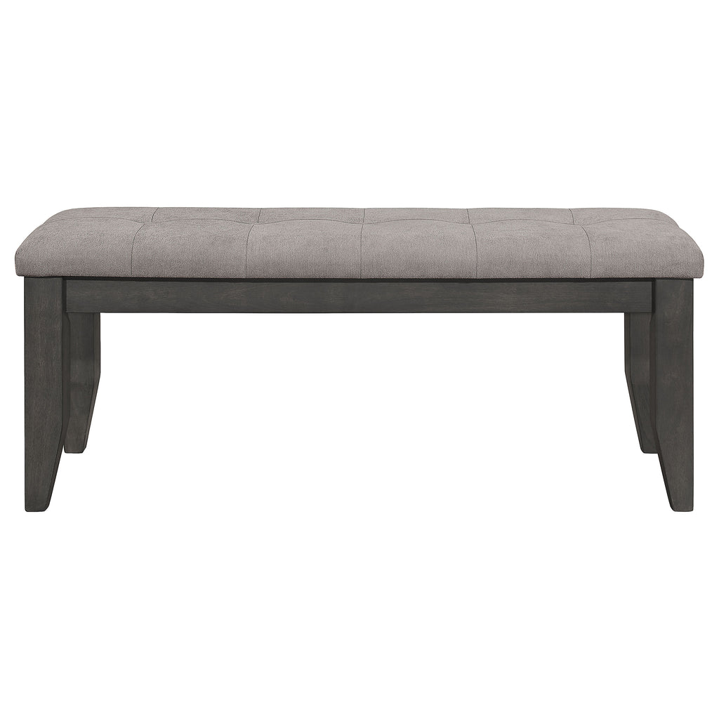Erskin Dark Upholstered Dining Bench