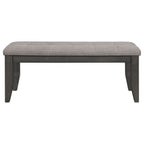Erskin Dark Upholstered Dining Bench
