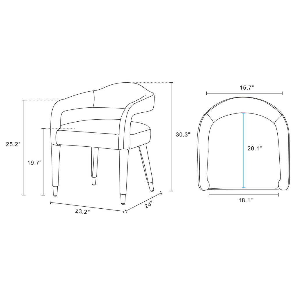 Aspen Upholstered Tweed Armchair