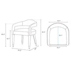 Aspen Upholstered Tweed Armchair