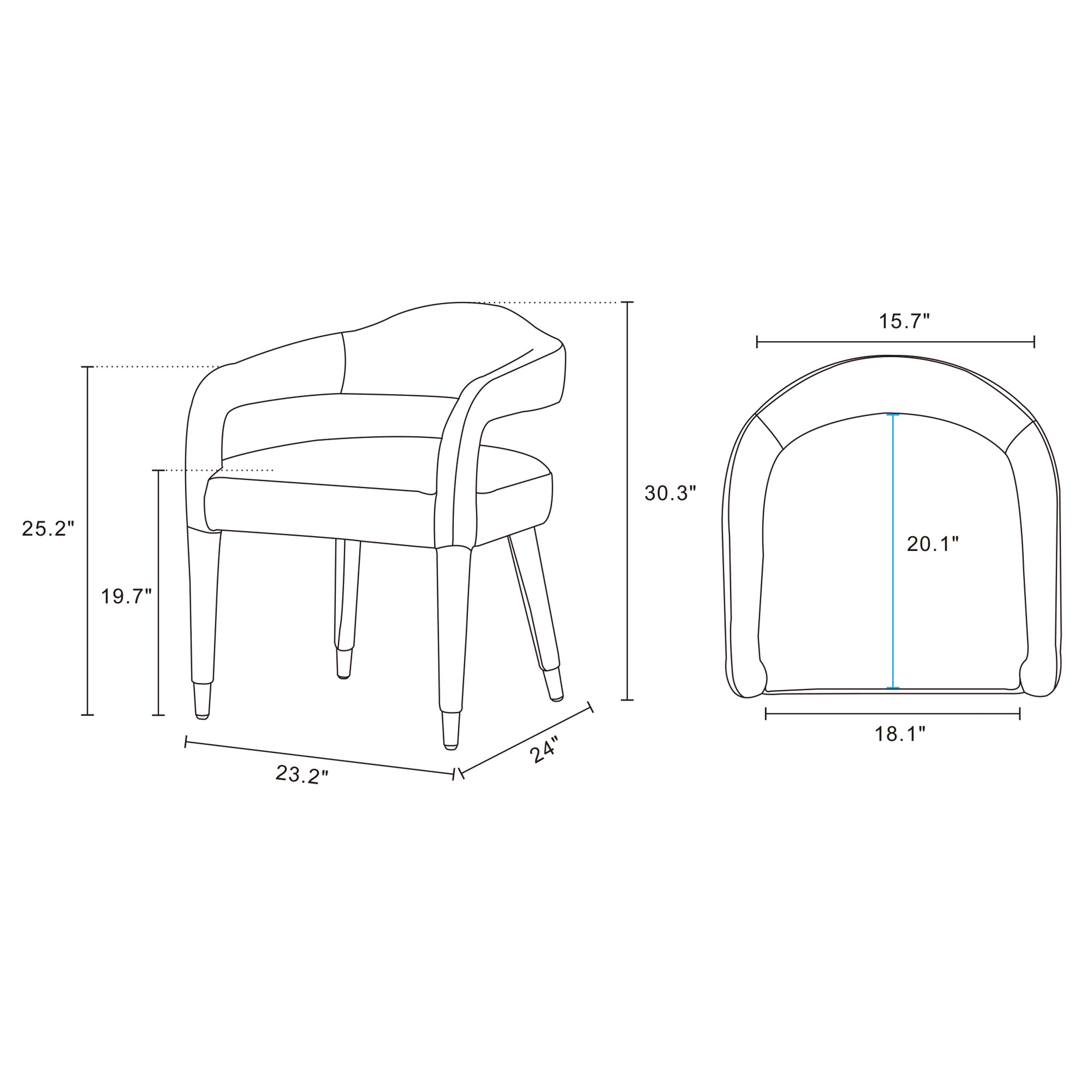 Aspen Upholstered Tweed Armchair