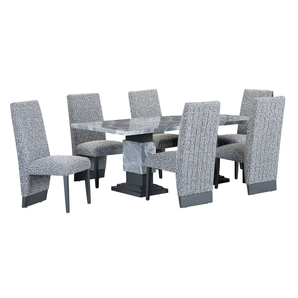 Stacey White/Grey 2PK Dining Chair