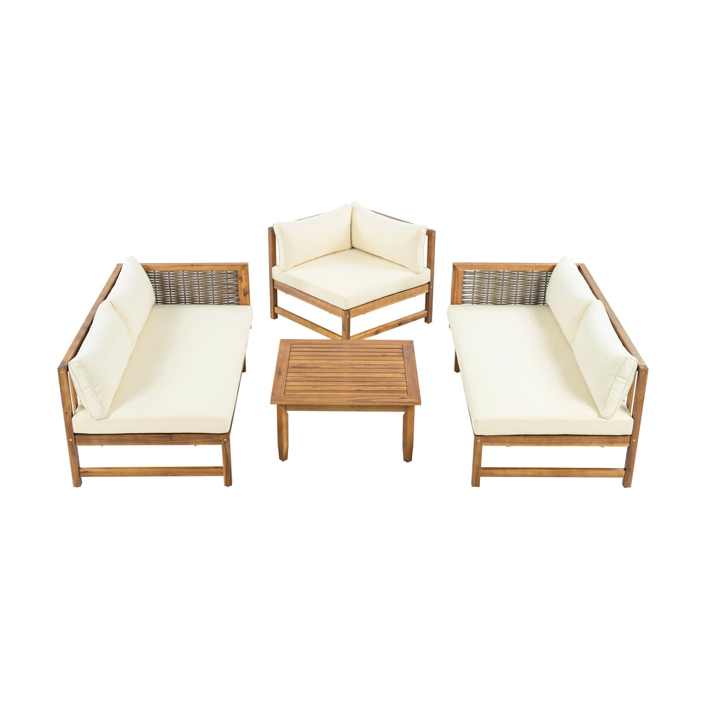 Sectional Seating Group With Waterproof Cushions