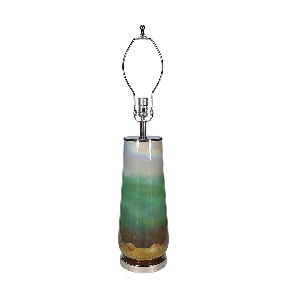 D16x30" Glass Table Lamp