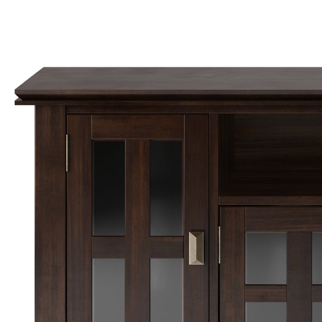 Artisan 72 Inch Wide Solid Wood TV Stand in Tobacco