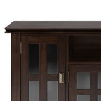 Artisan 72 Inch Wide Solid Wood TV Stand in Tobacco