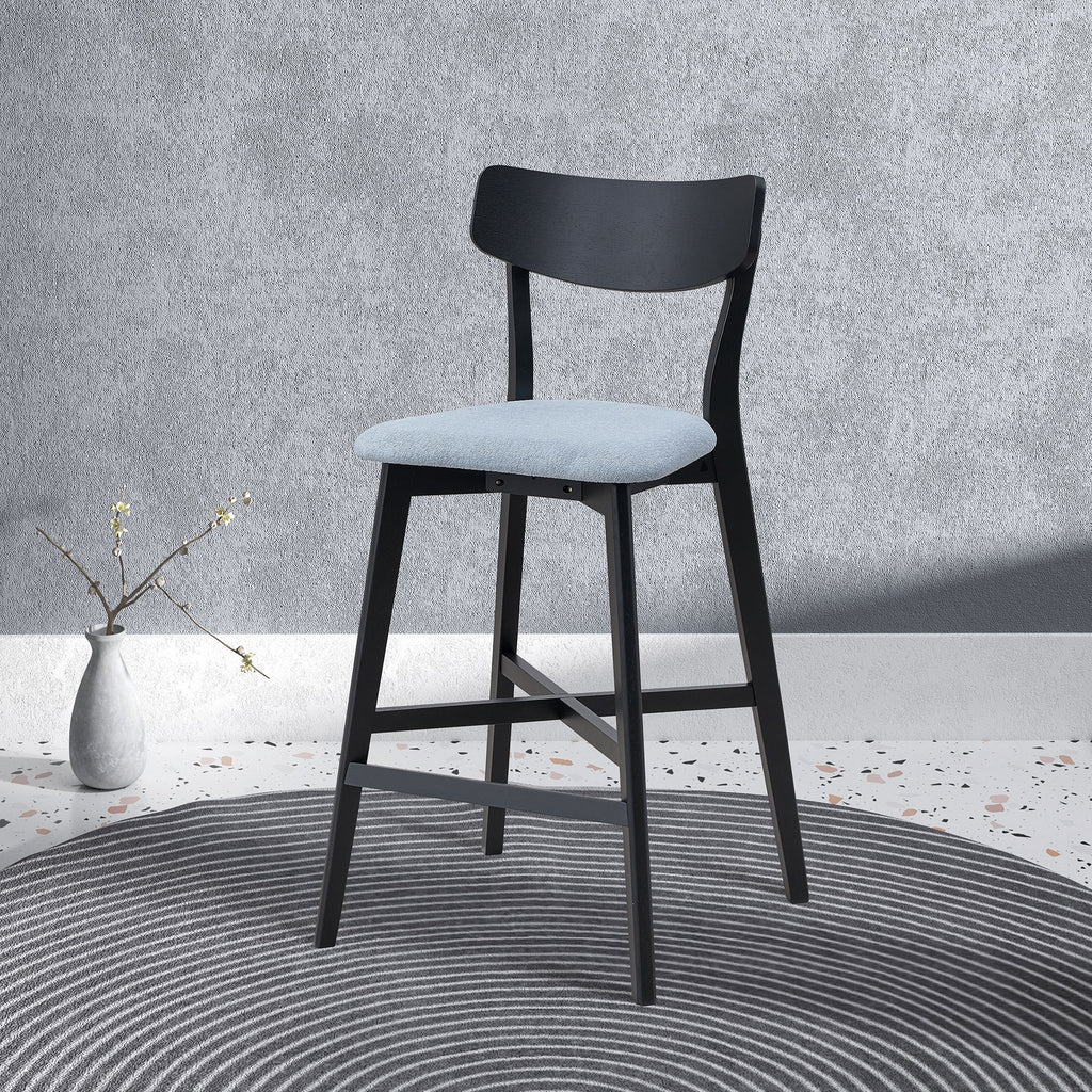Wooden Bar Chairs Set of 2