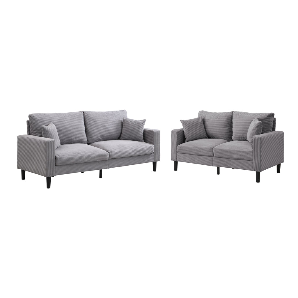 Two Piece Sofa Set, Living Room Three Seater + Two Seater