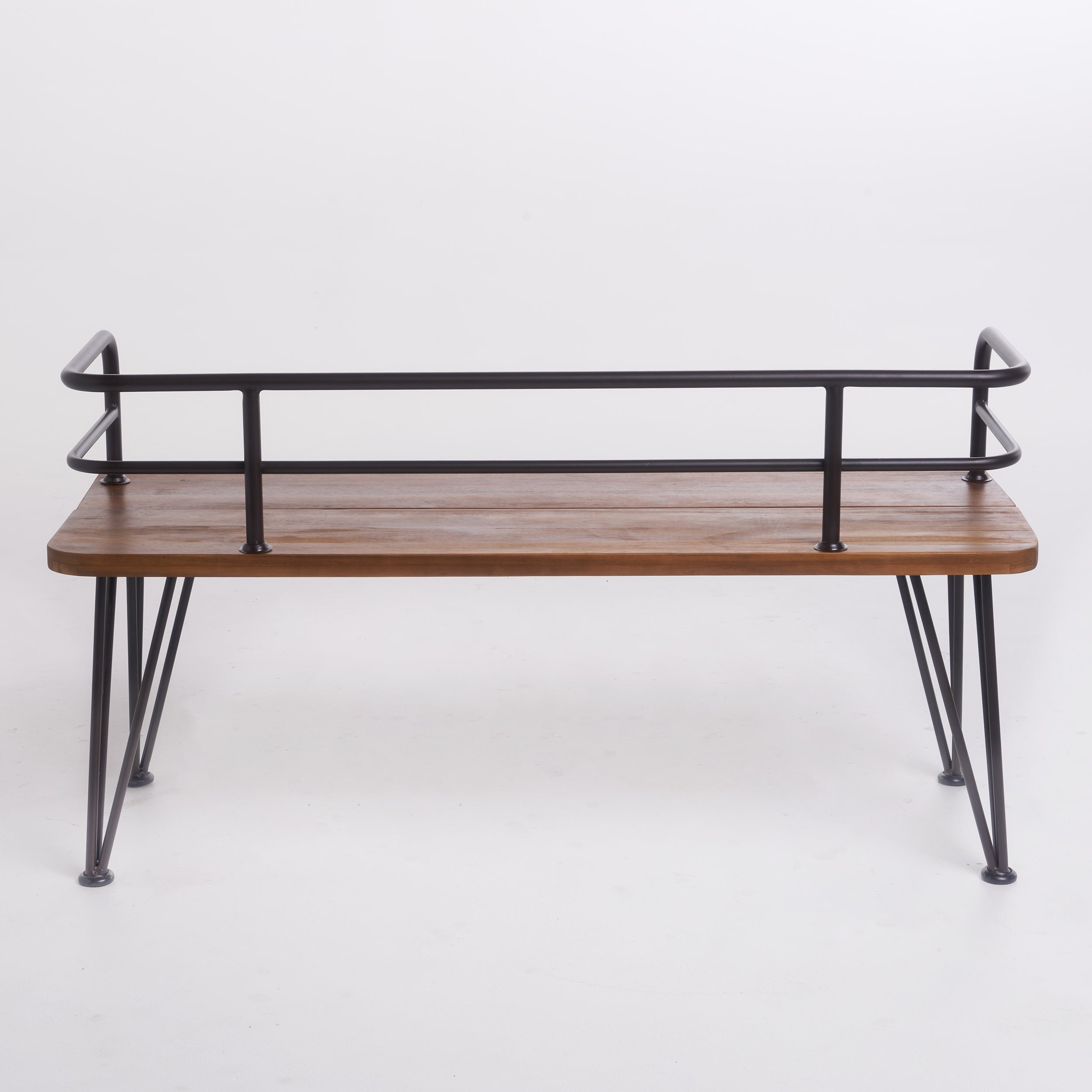 Zion Industrial Wood and Metal Bench