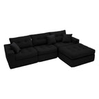 Corduroy Corner Chaise Compression Sofa Bed