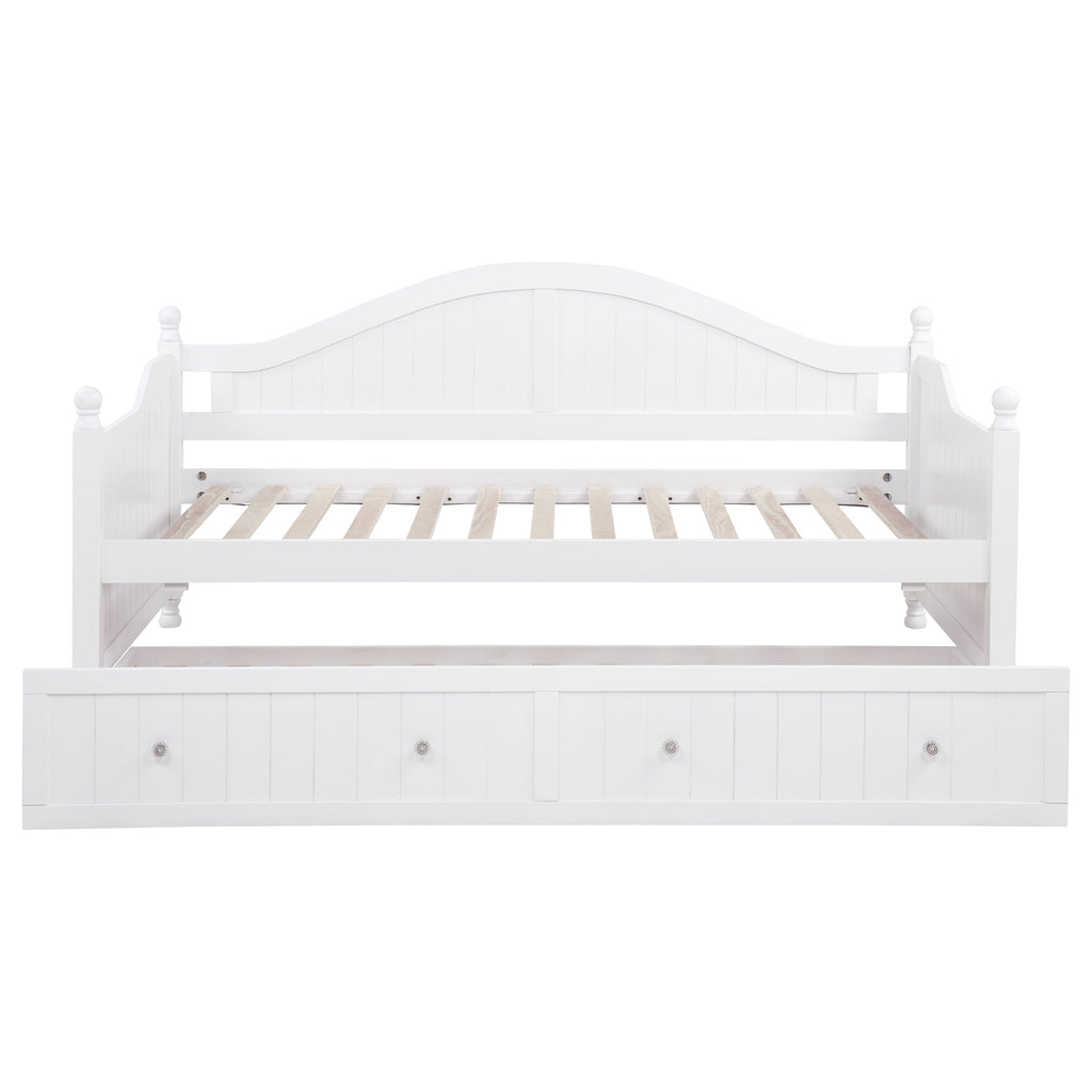 White Twin Daybed with Trundle