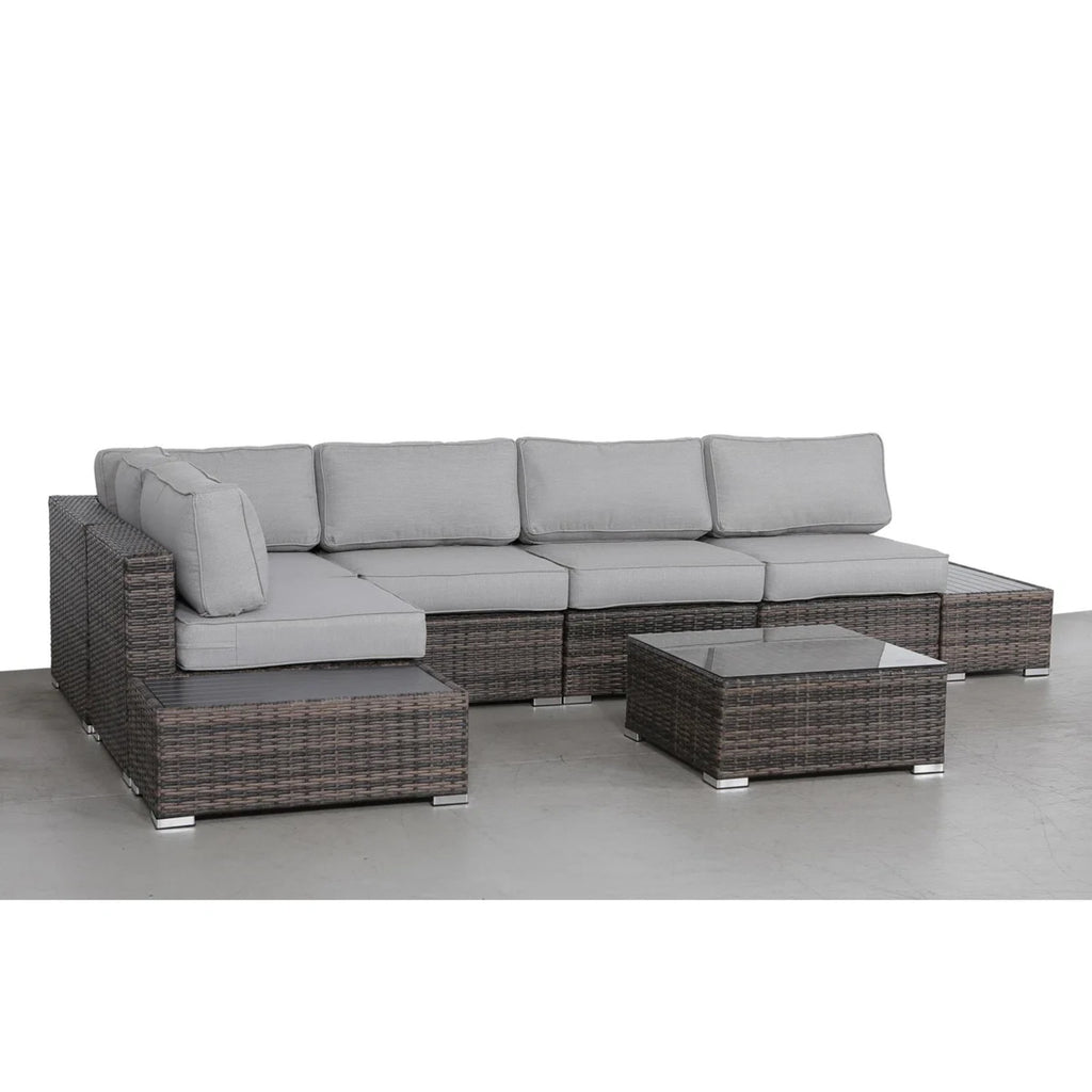 Fully Assembled 4-Seat Rattan Wicker Patio Conversation Set with Cushions