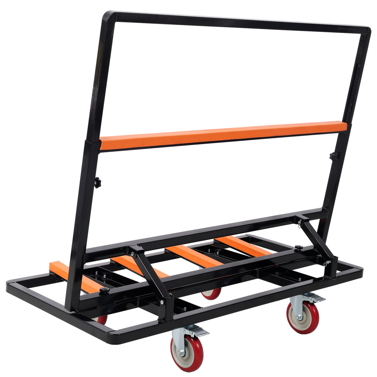 Folding Drywall Cart, 2200 LBS Utility Dolly with Swivel Casters
