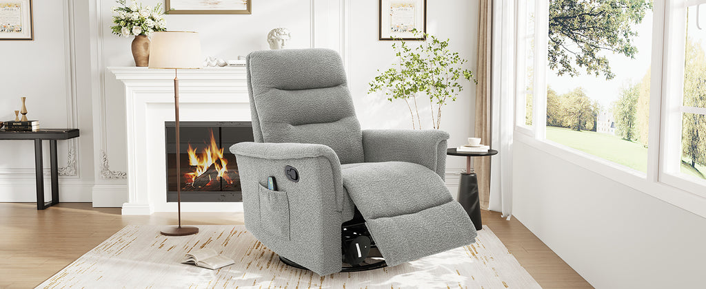 Manual Recliner Chair Rocking and Swivel Recliner