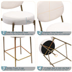 29'' Upholstered Bar Stools Velvet Counter Stool Set of 2