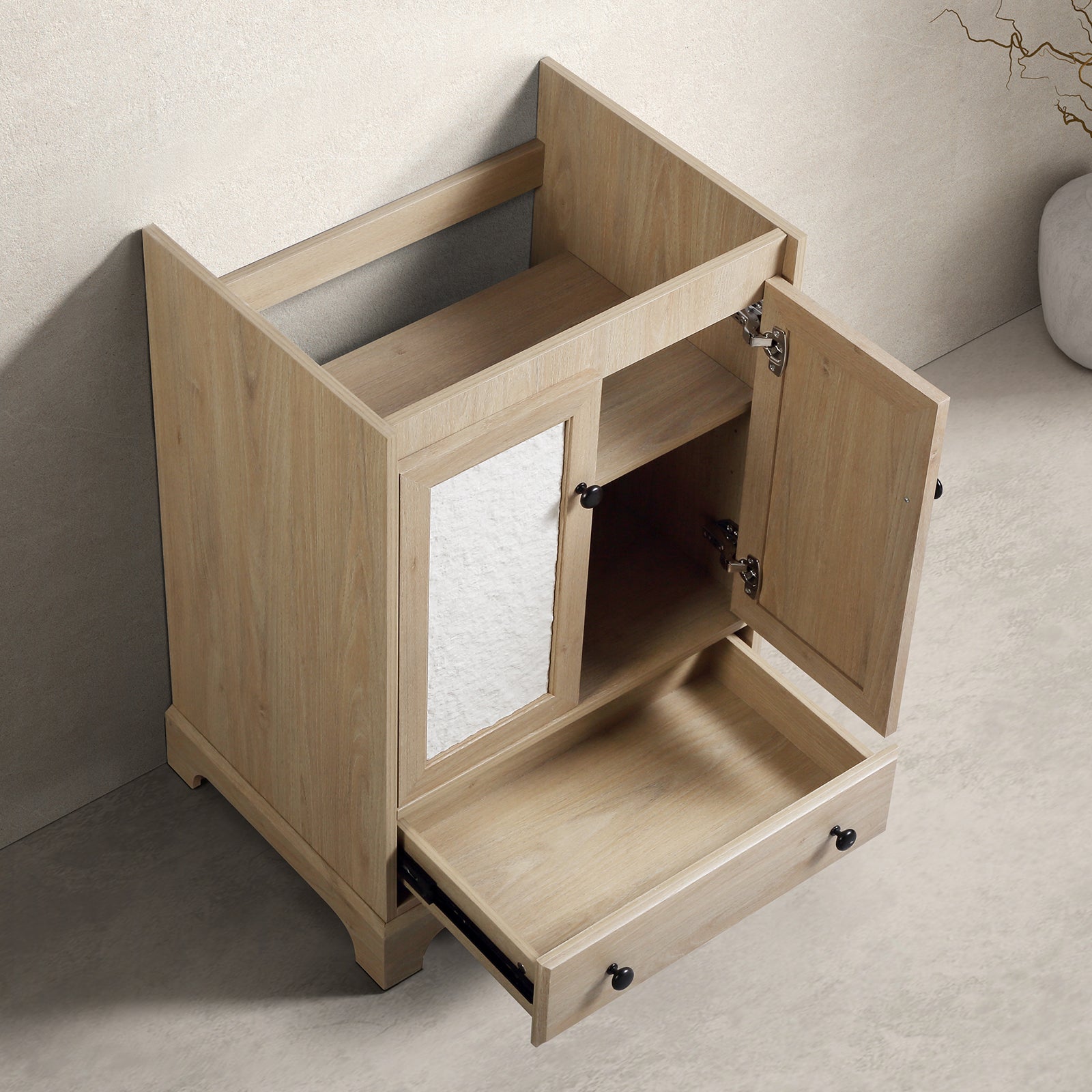 Modern Bathroom Vanity with Ceramic Basin