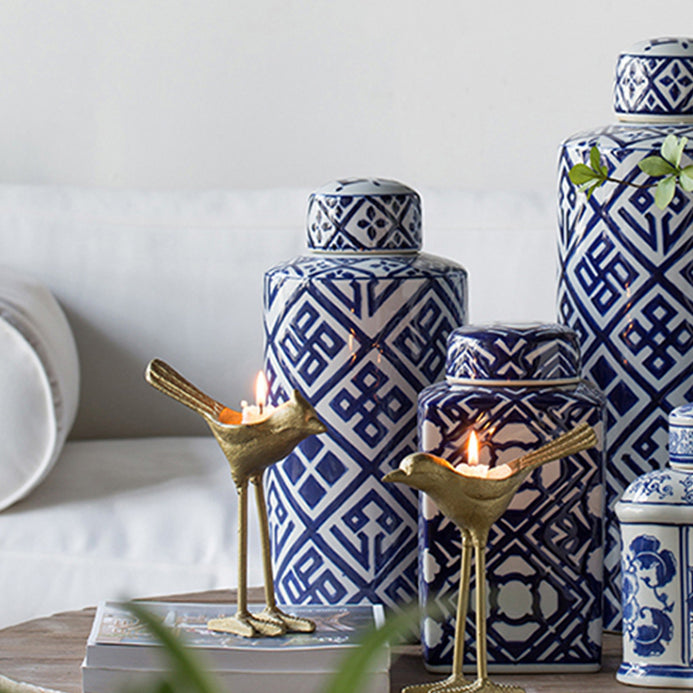 D6.3x13.8" Valora Ceramic Jar