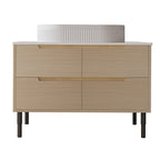 36 Inch Bathroom Vanity with Ceramic Integrated Sink & Soft-Close Drawers