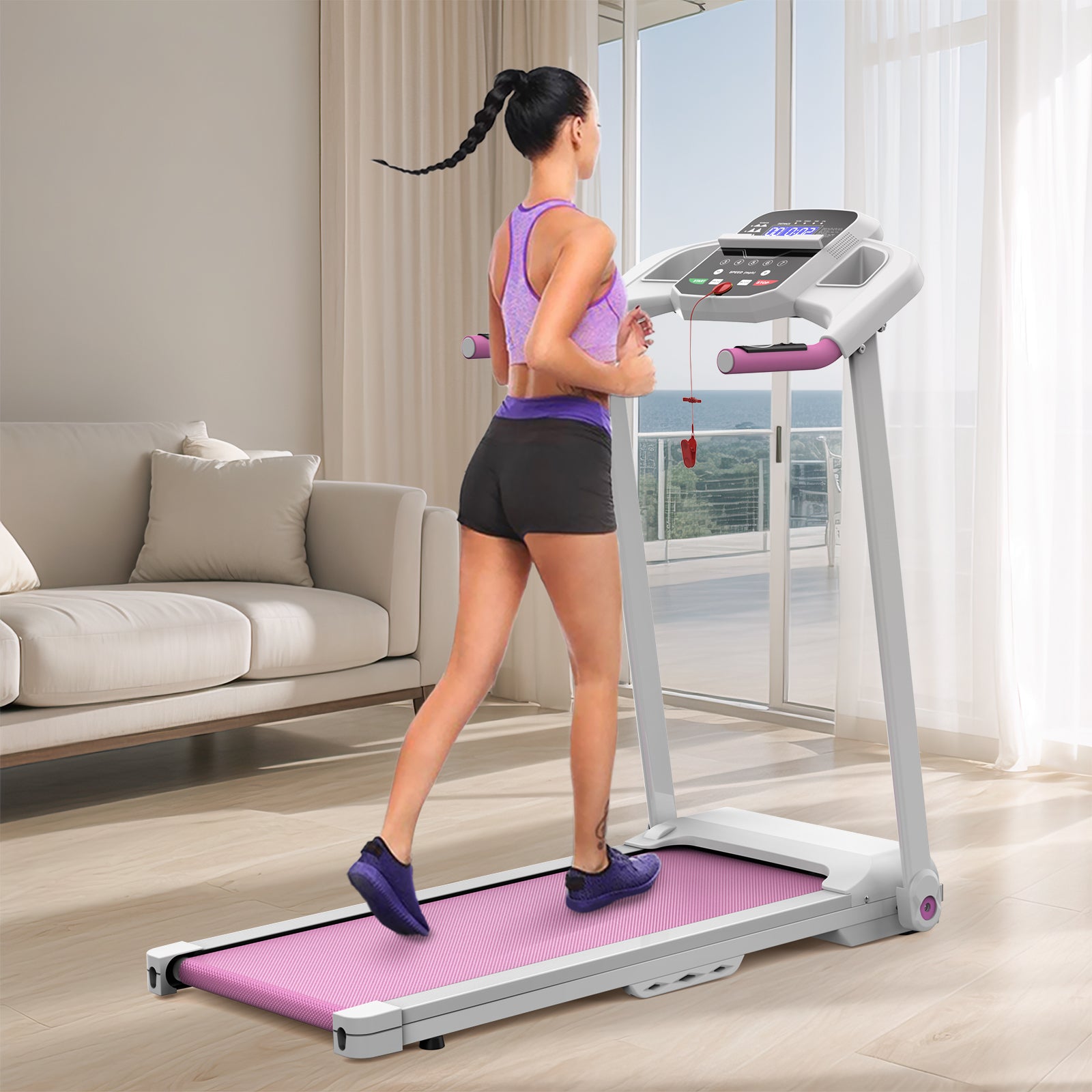 Foldable Treadmill 2.5HP Electric Folding Running Machine
