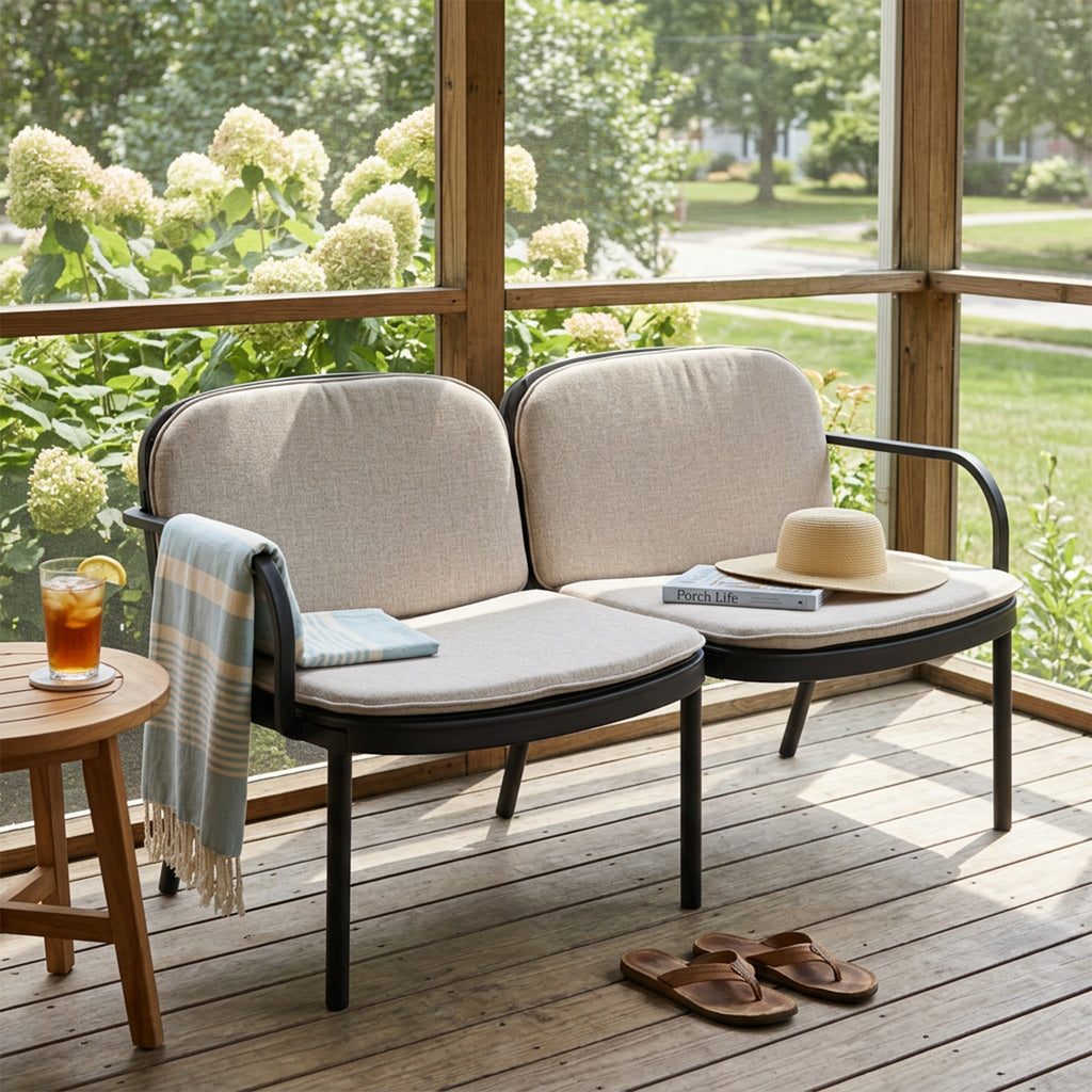 Luna Outdoor Patio PP Loveseat