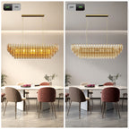 Modern Chandeliers for Dining Room, 54" Large Rectangle