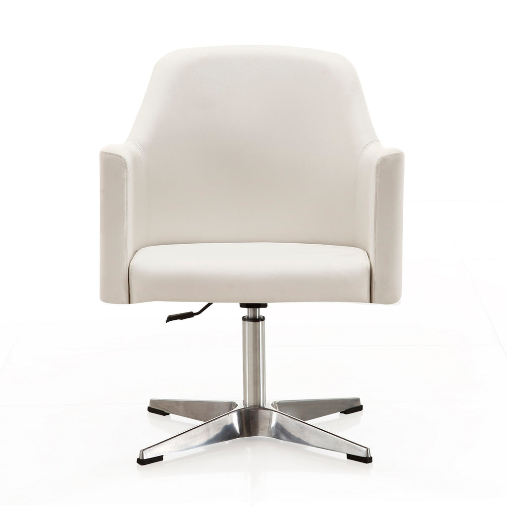 Pelo Vegan Leather Swivel Lounge Chair