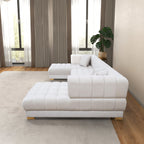 Marlow U-Shaped Velvet Sofa