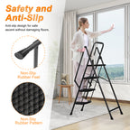 Four Step Ladder - Lightweight Folding Step Stool