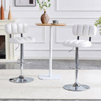 Set of 2 Adjustable Height Bar Stools