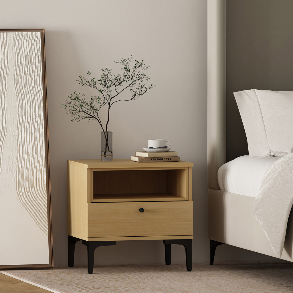 Amara 20" Nightstand in Light