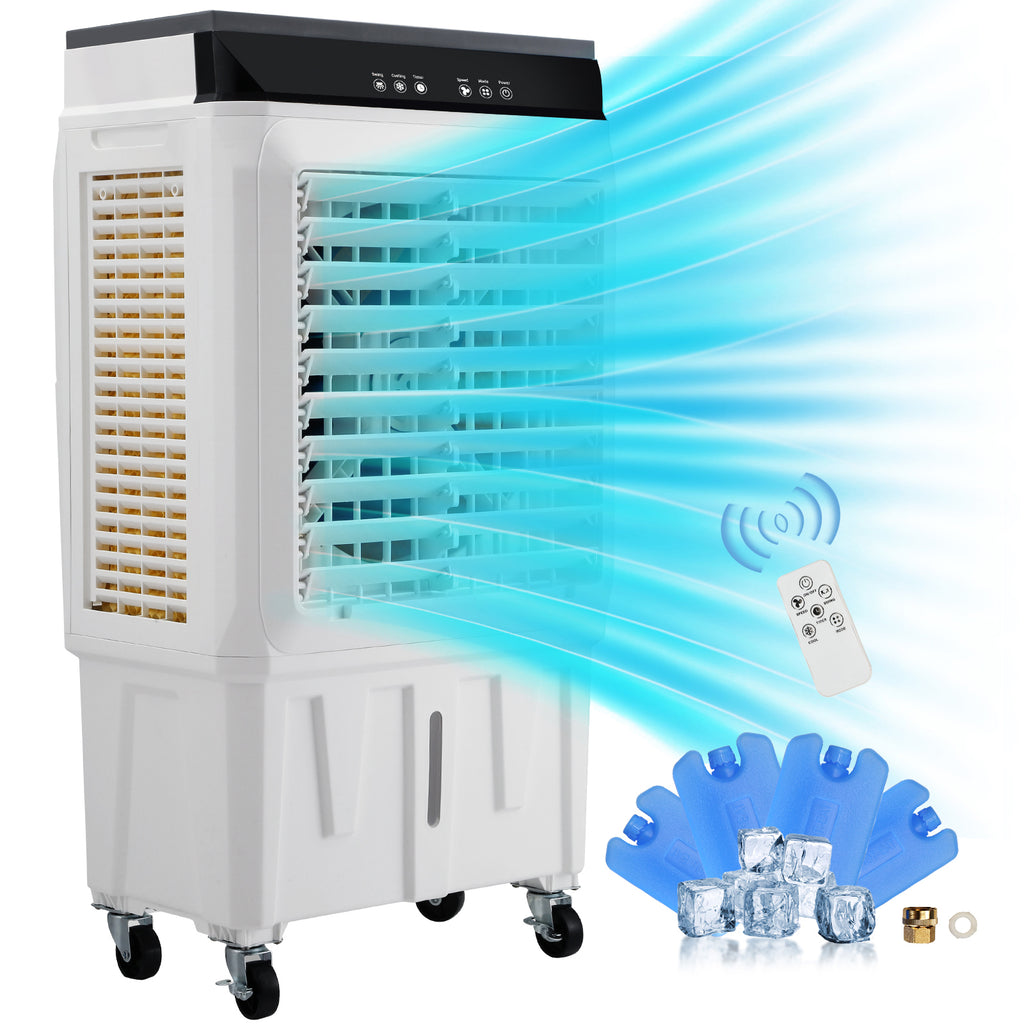 Evaporative Air Cooler with Adjustable Speeds and 12-Hour Timer