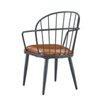 Indoor Upholstered Dining Set With Metal Legs (Set of 4)