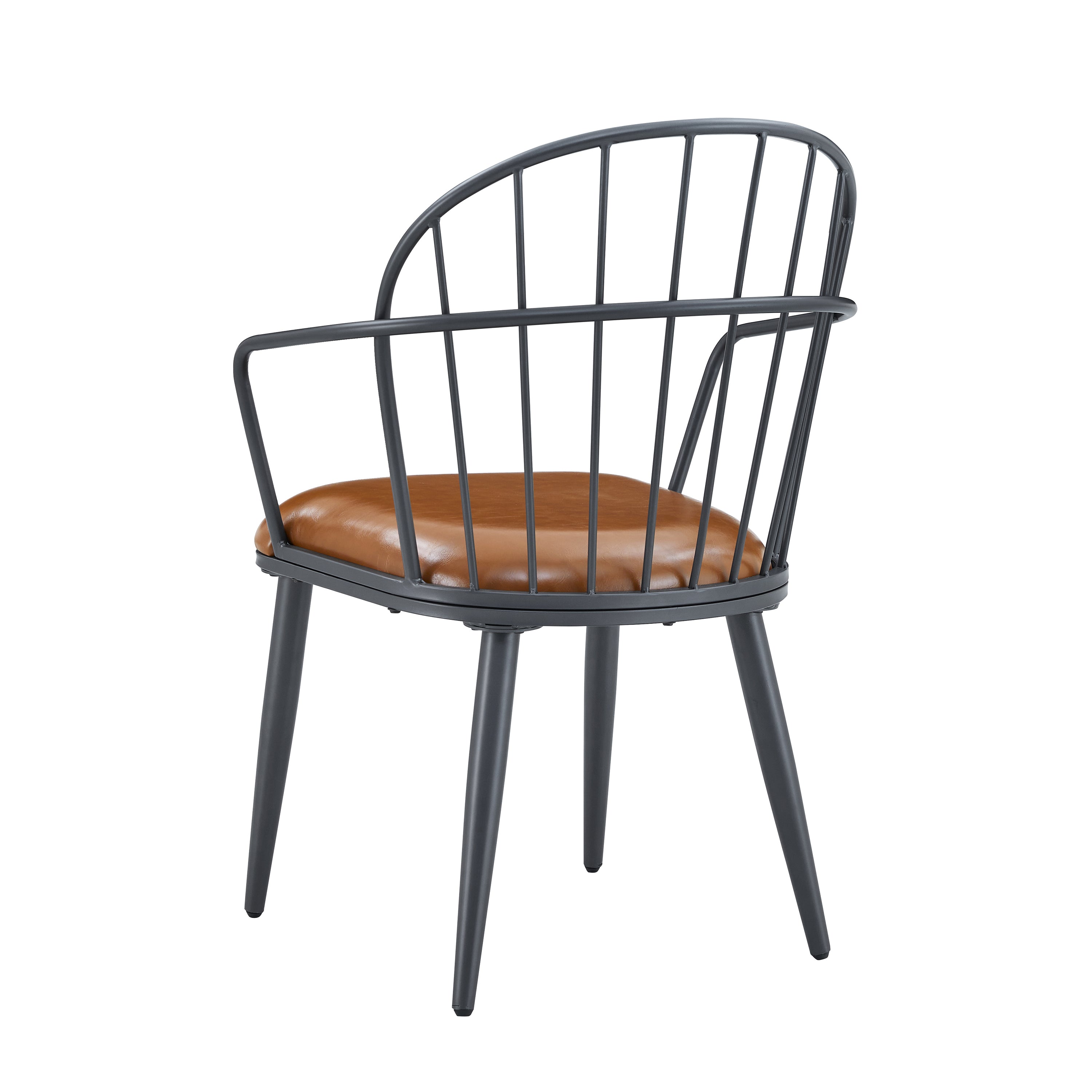 Indoor Upholstered Dining Set With Metal Legs (Set of 4)