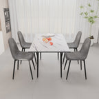 47"-63" Extendable MDF Modern Dining Table and Chair Set